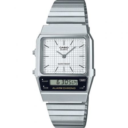 Reloj Anal?gico y Digital Casio Vintage Edgy AQ-800E-7AEF/ 41mm/ Plata