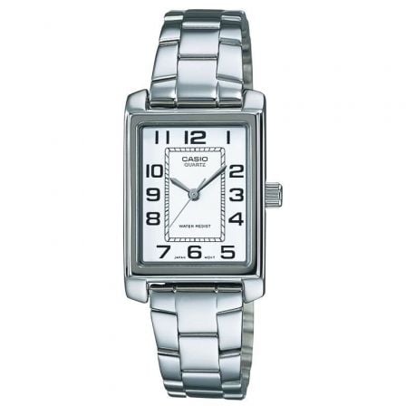 Reloj Anal?gico Casio Collection Women LTP-1234PD-7BEG/ 32mm/ Plata y Blanco