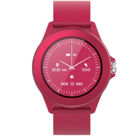 Smartwatch Forever Colorum CW-300/ Notificaciones/ Frecuencia Card?aca/ Magenta