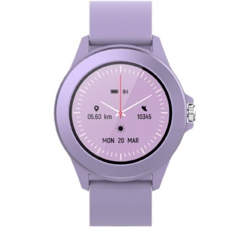 Smartwatch Forever Colorum CW-300/ Notificaciones/ Frecuencia Card?aca/ Purpura