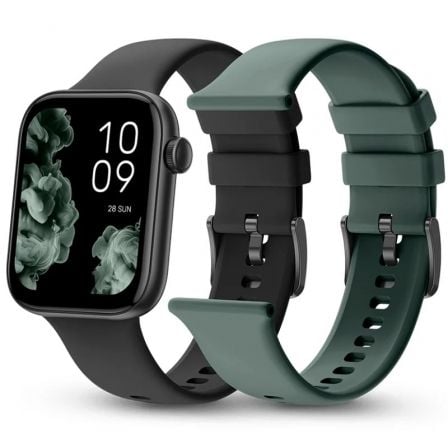 Smartwatch SPC Smartee Duo 2 9650N/ Notificaciones/ Frecuencia Card?aca/ Negro/ Incluye Correa Extra